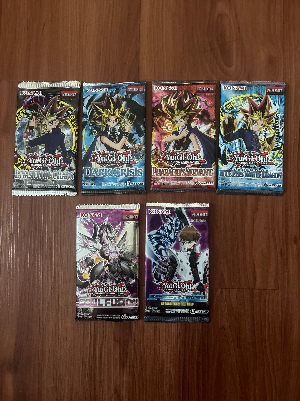 Yugioh TCG Lot of 6 booster pack — Sealed!