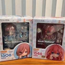 Nendoroid Miku and Itsuki Nakano