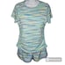 Lands' End Swim Shirt with Bra and 3 Quick Dry Swim Shorts with Brief Size 10