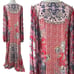 Free People Bohemian Gypsy Maxi Dress Duster Red Retro 70s Festival Medium