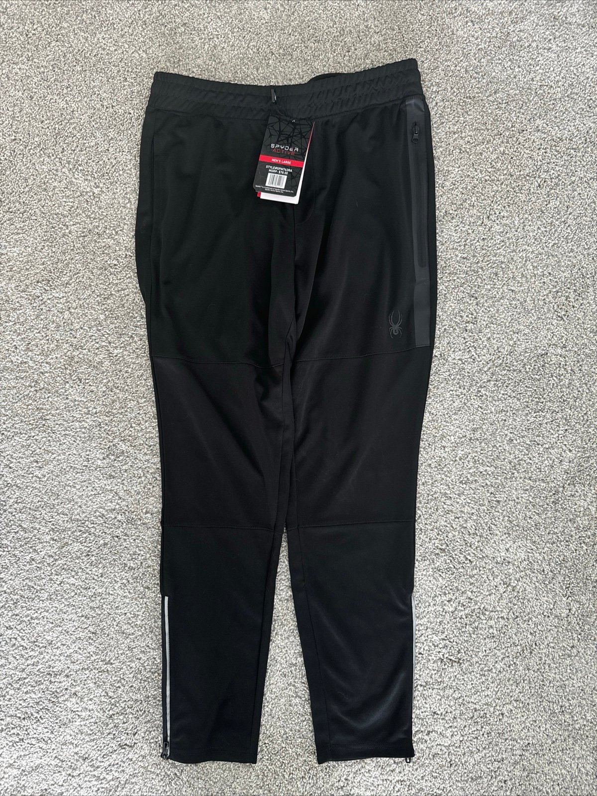 NWT Spyder Active Wear Pants - Mens Size Large Black