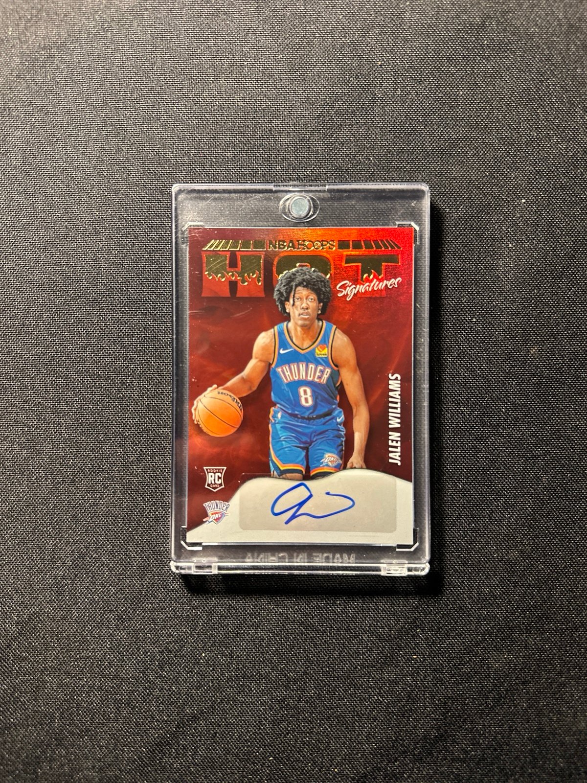 Jalen Williams 2022-23 NBA Hoops Basketball Hot Signature Rookie hologram AUTO