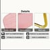 Modern Minimalist Pink Plush Fabric Accent Chair