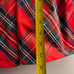 Janie & Jack girls red tartan Plaid Dress puff sleeve bow 18-24 m