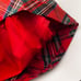 Janie & Jack girls red tartan Plaid Dress puff sleeve bow 18-24 m