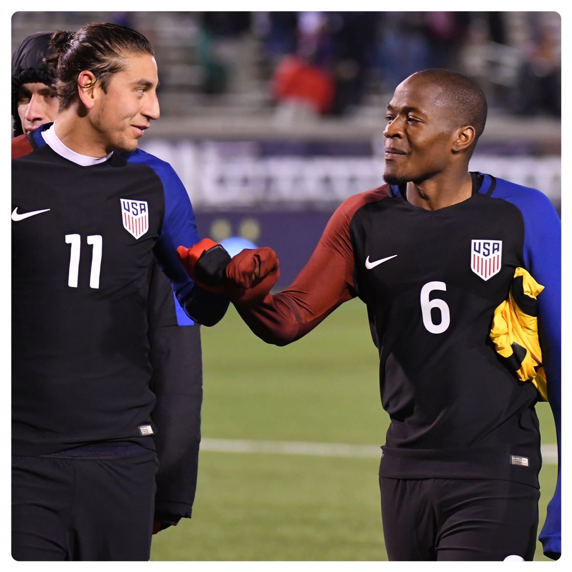 NIKE USA MENS SOCCER NATIONAL TEAM 16/17 AWAY #6 NAGBE LS PLAYER ISSUE M