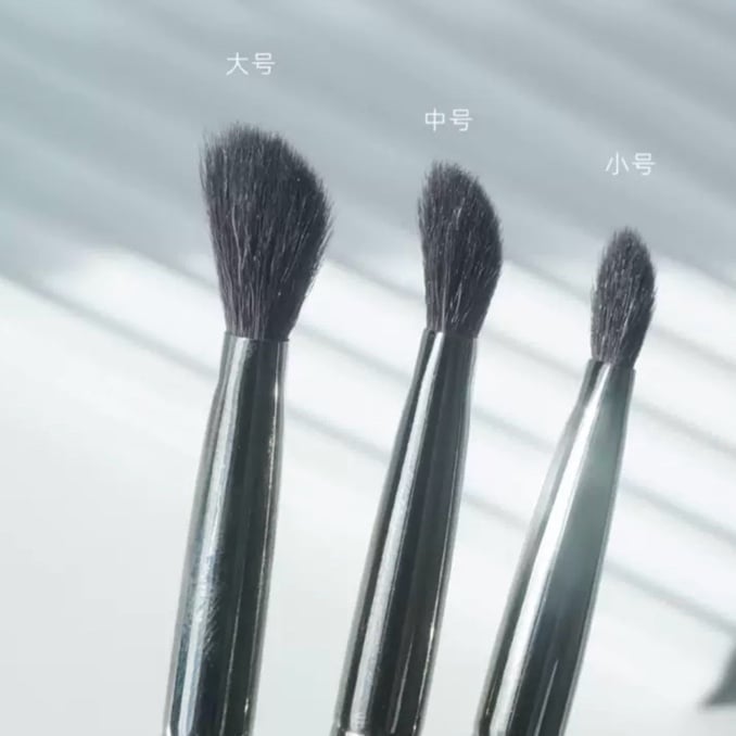 Chinese Fude Soft Goat Tapered Angled Eyeshadow Blending Makeup Brush Set