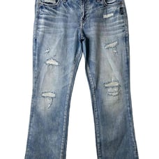 Silver Jeans Suki slim boot Classic Womens Size W31/L31 Faded Distressed Denim