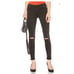 NWT FRAME Le High Skinny Jeans 25 Malloy Washed Black Distressed