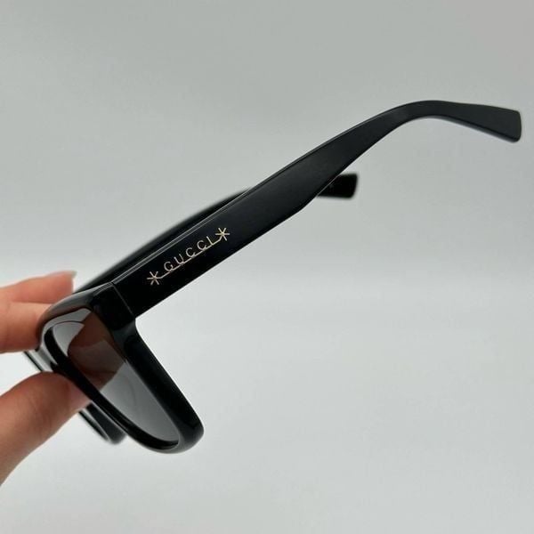 サングラス Gucci Sunglasses GG1175SK 001 Polarized Black 2023 Gucci™ GG1175SK Square Sunglasses | EyeOns.com