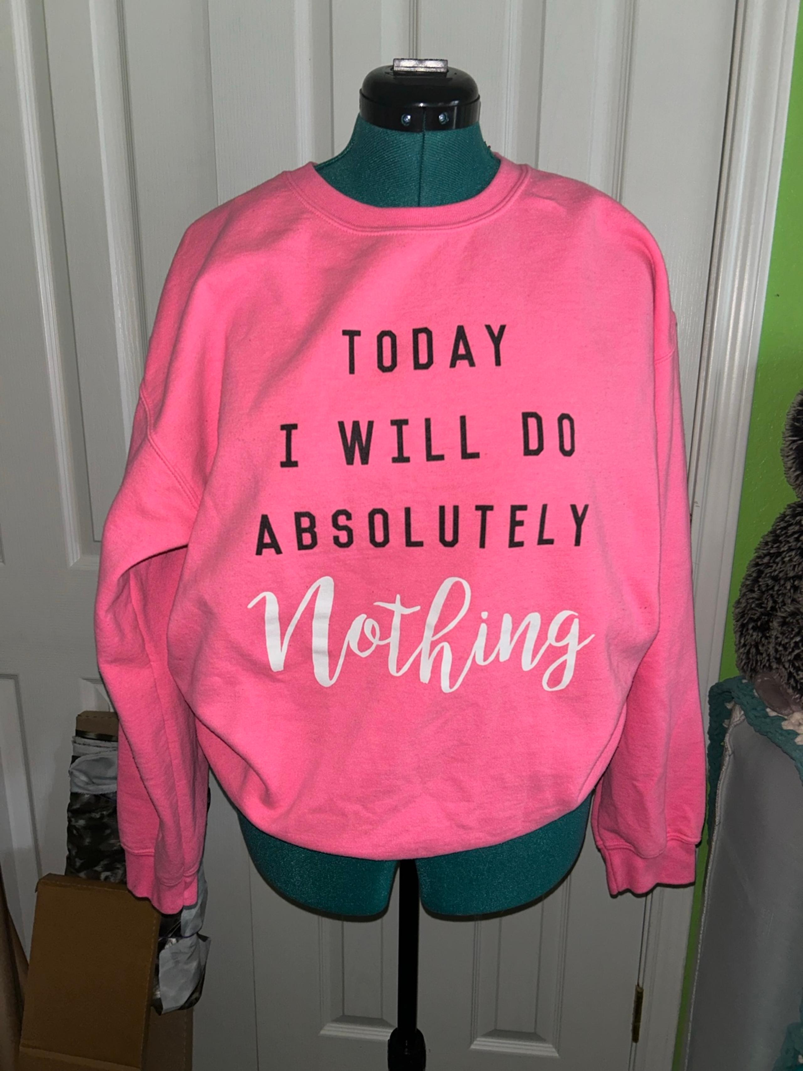 Pink crewneck sweatshirt