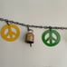 PEACE SIGN Cutout Handmade Recycled Metal Flags and Chimes