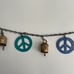 PEACE SIGN Cutout Handmade Recycled Metal Flags and Chimes