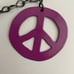 PEACE SIGN Cutout Handmade Recycled Metal Flags and Chimes