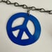 PEACE SIGN Cutout Handmade Recycled Metal Flags and Chimes