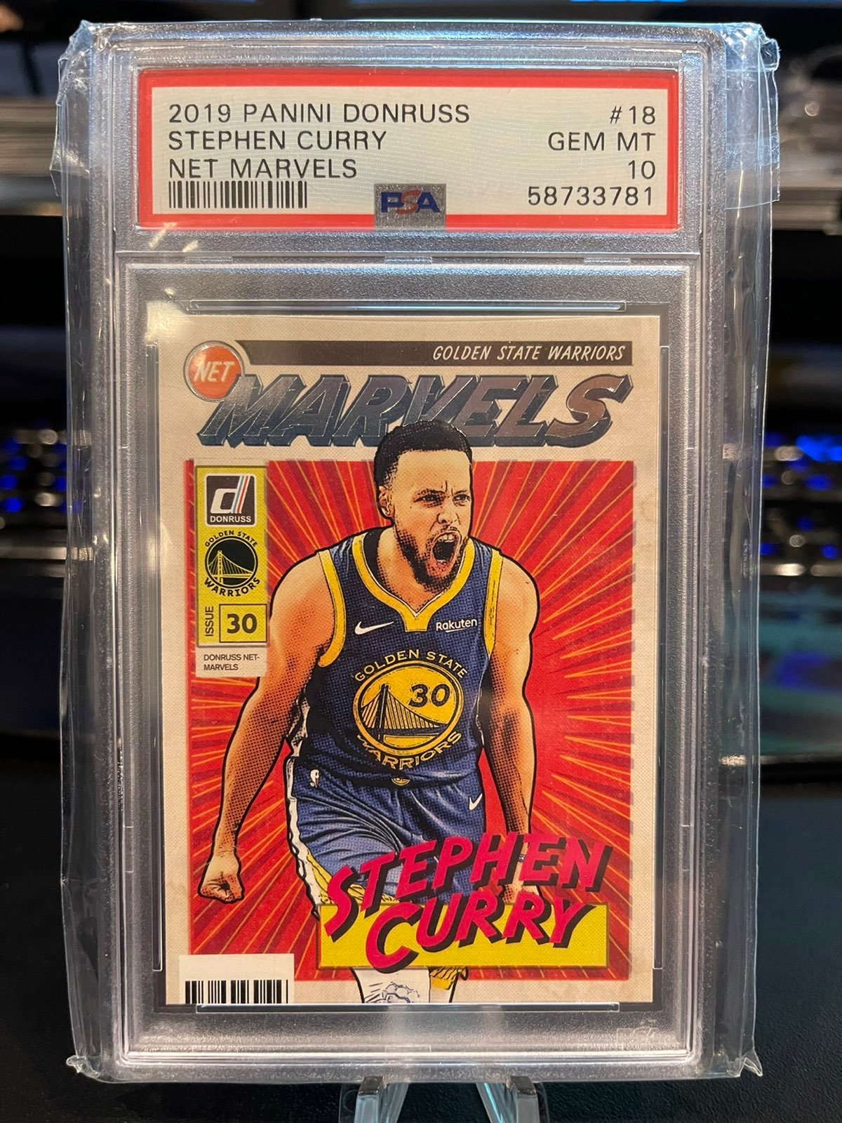 2019-20 Donruss Marvels Curry PSA 10