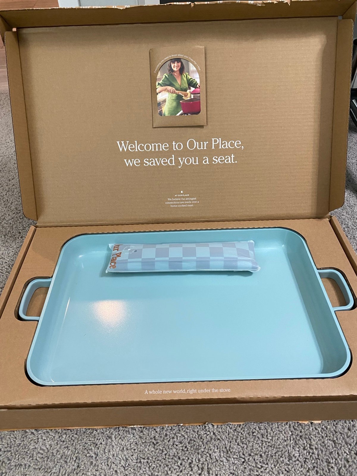 NEW Our Place Oven & Griddle Pan- Cookie Sheet-20.9x11.8-Mint-Non-Stick Ceramic