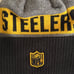 New Era NFL Pittsburg Steelers Beanie Hat with Pompom