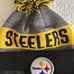 New Era NFL Pittsburg Steelers Beanie Hat with Pompom