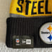 New Era NFL Pittsburg Steelers Beanie Hat with Pompom