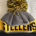 New Era NFL Pittsburg Steelers Beanie Hat with Pompom
