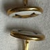 Rare Vintage Mid Century Victoria Flemming N.Y. Happy Sad Cat Enameled Cufflinks