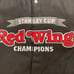 Vintage NHL Detroit Redwings Wool JH Design Reversible Varsity Jacket Mens XL