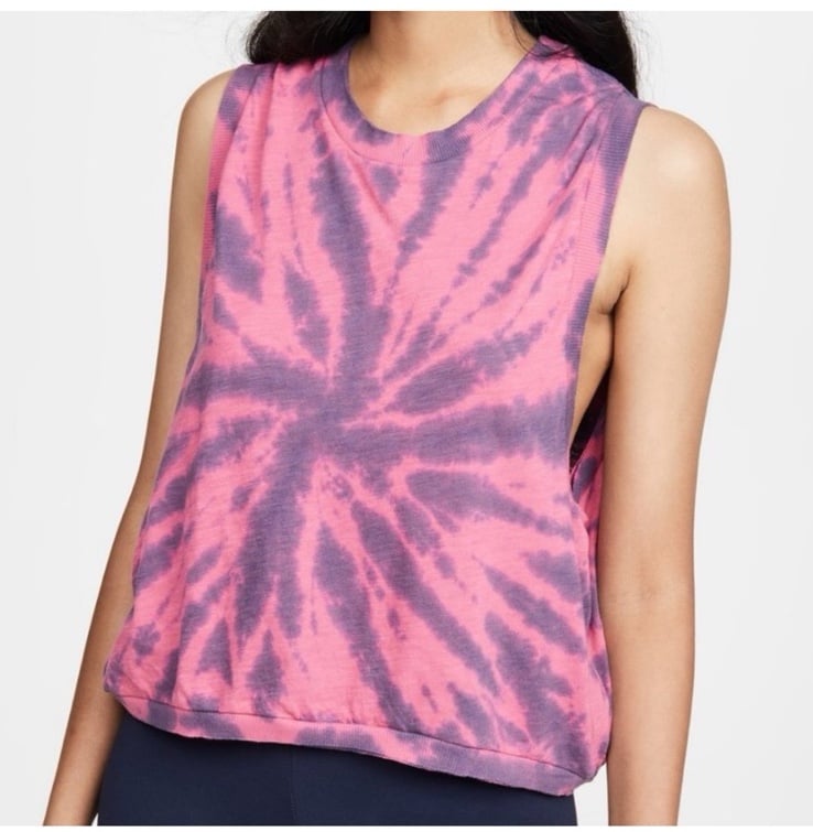 Free People Love Tank Tie Dye Birds Of Paradise Combo
