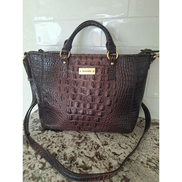 Brahmin Brown Leather crossbody bag