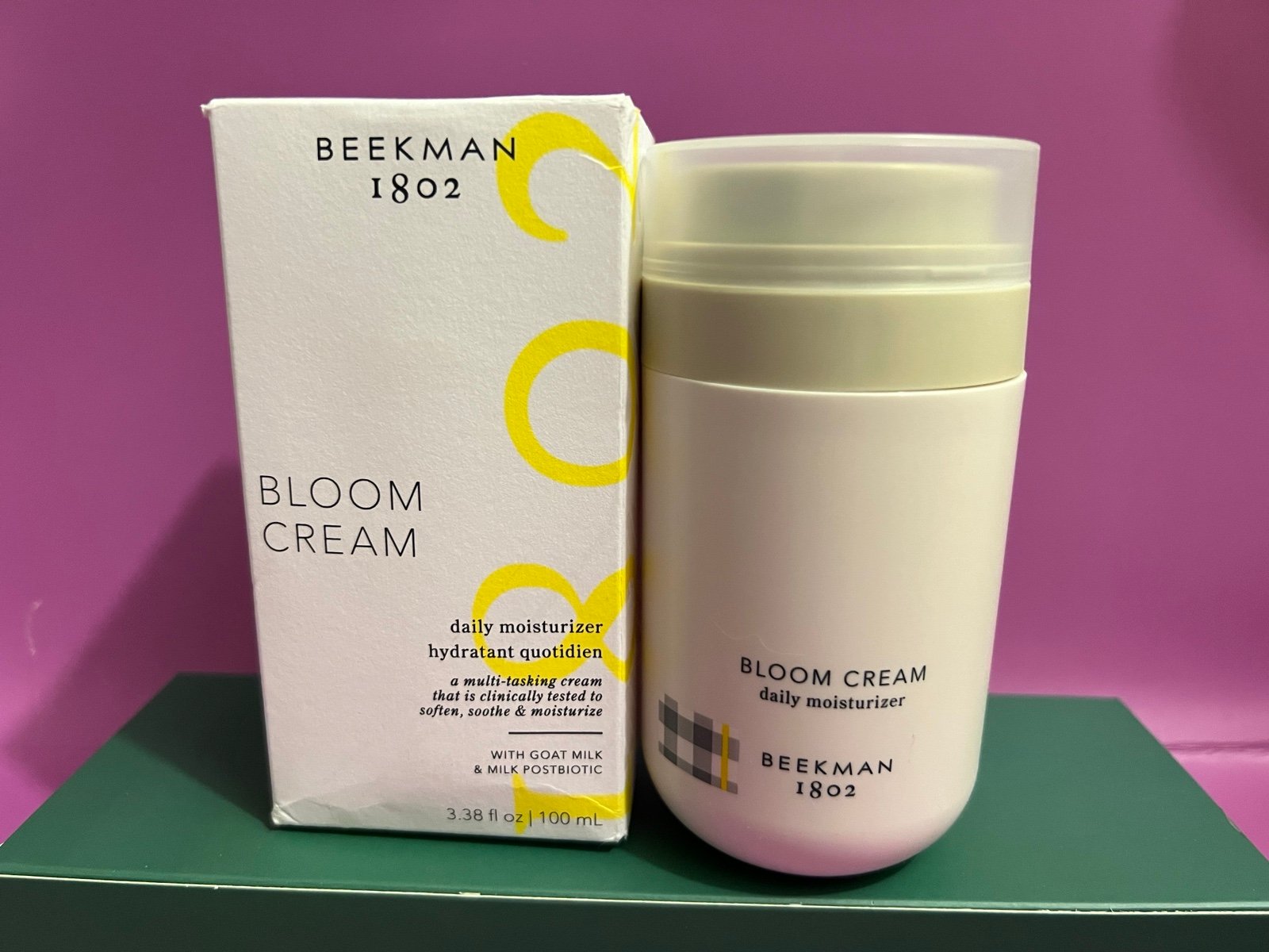 HUGE 3.38 OZ BEEKMAN 1802 BLOOM CREAM GOAT MILK Daily MOISTURIZER