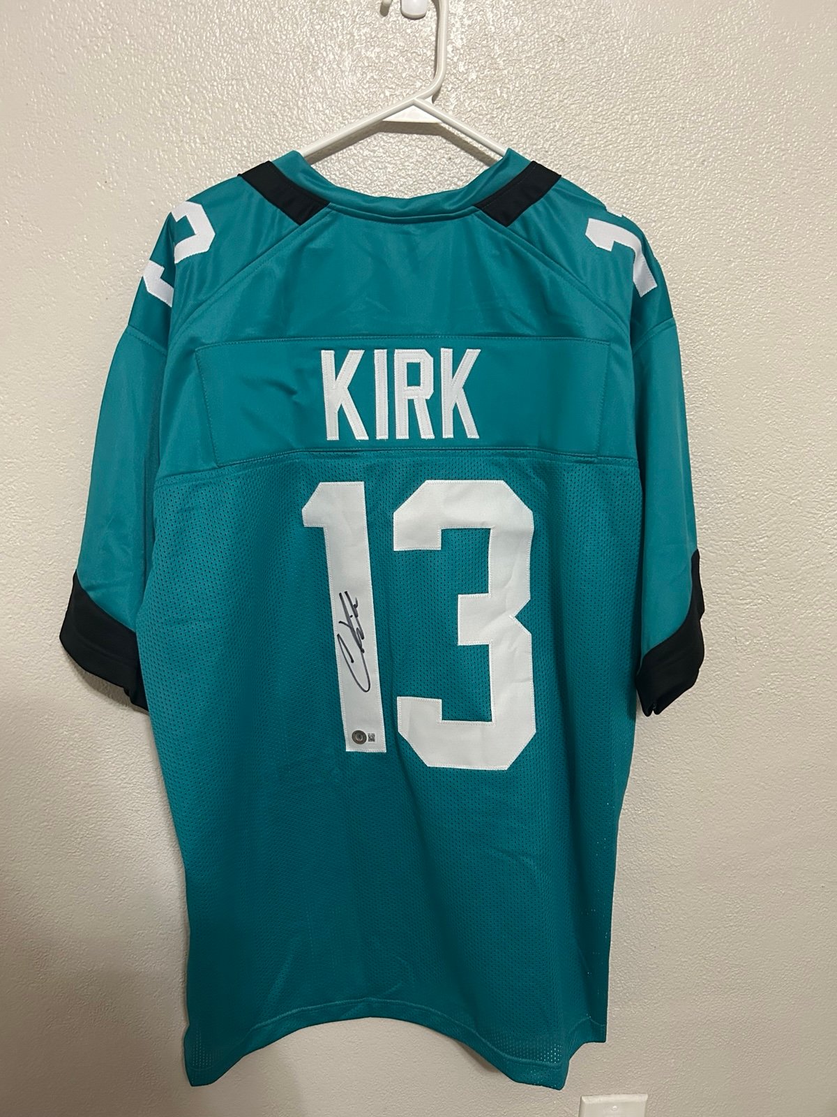 Jacksonville Jaguars Christian Kirk Autographed Custom Jersey Beckett COA