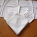 Vintage Table Placemats, Napkins and Table Runner Set 17 Pcs White Cotton