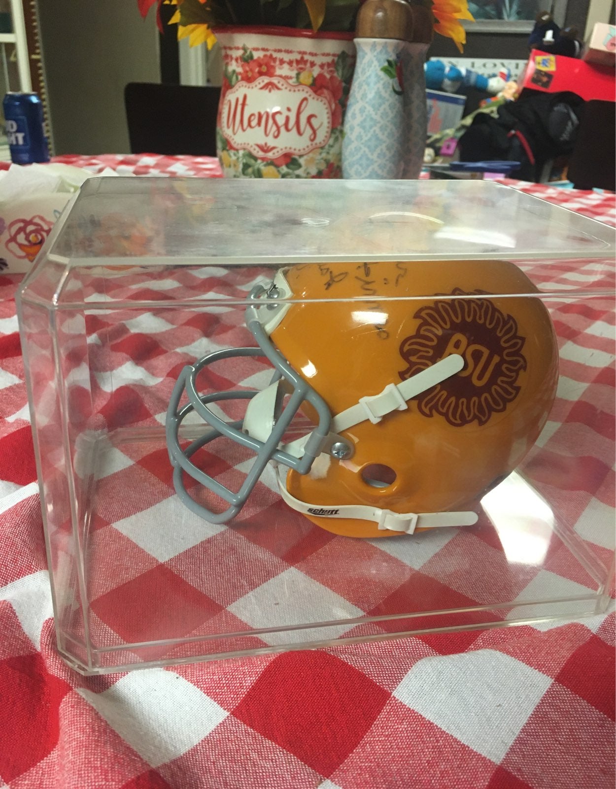ASU autographed Mini Helmet