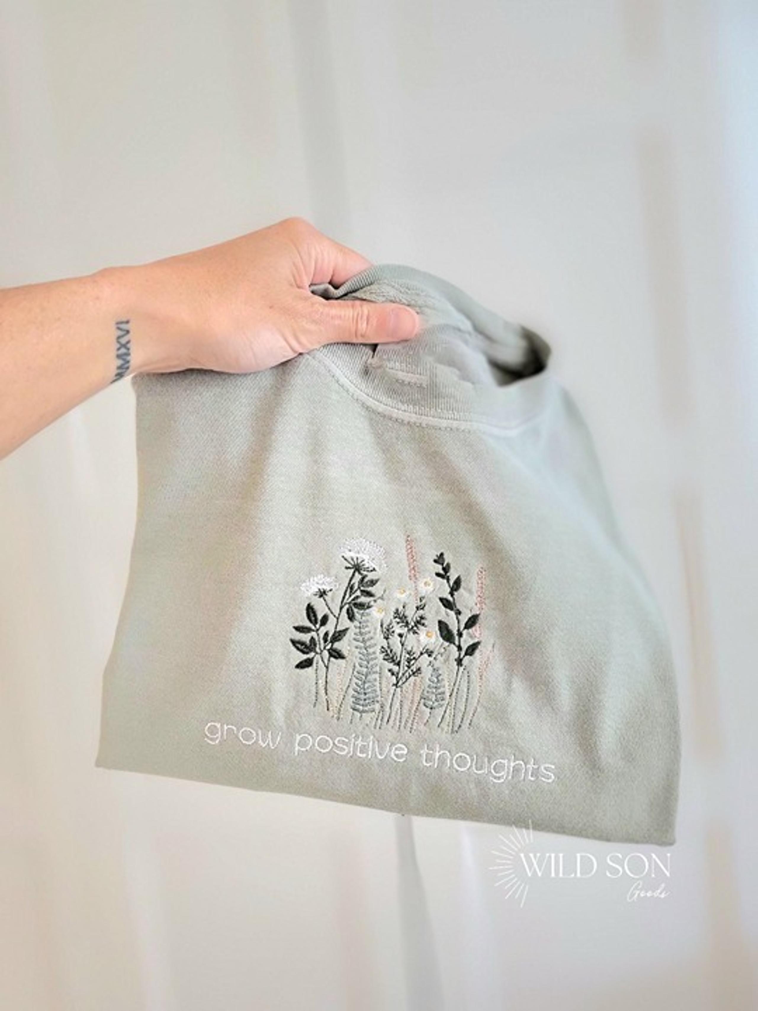Custom Grow Positive Thoughts Wildflower Custom Custom T Shirt-Personalized-Soft