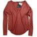 Rag & Bone Femme Long Sleeve Top Relaxed Fit Sienna Red Orange S NWT