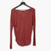 Rag & Bone Femme Long Sleeve Top Relaxed Fit Sienna Red Orange S NWT