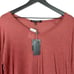 Rag & Bone Femme Long Sleeve Top Relaxed Fit Sienna Red Orange S NWT