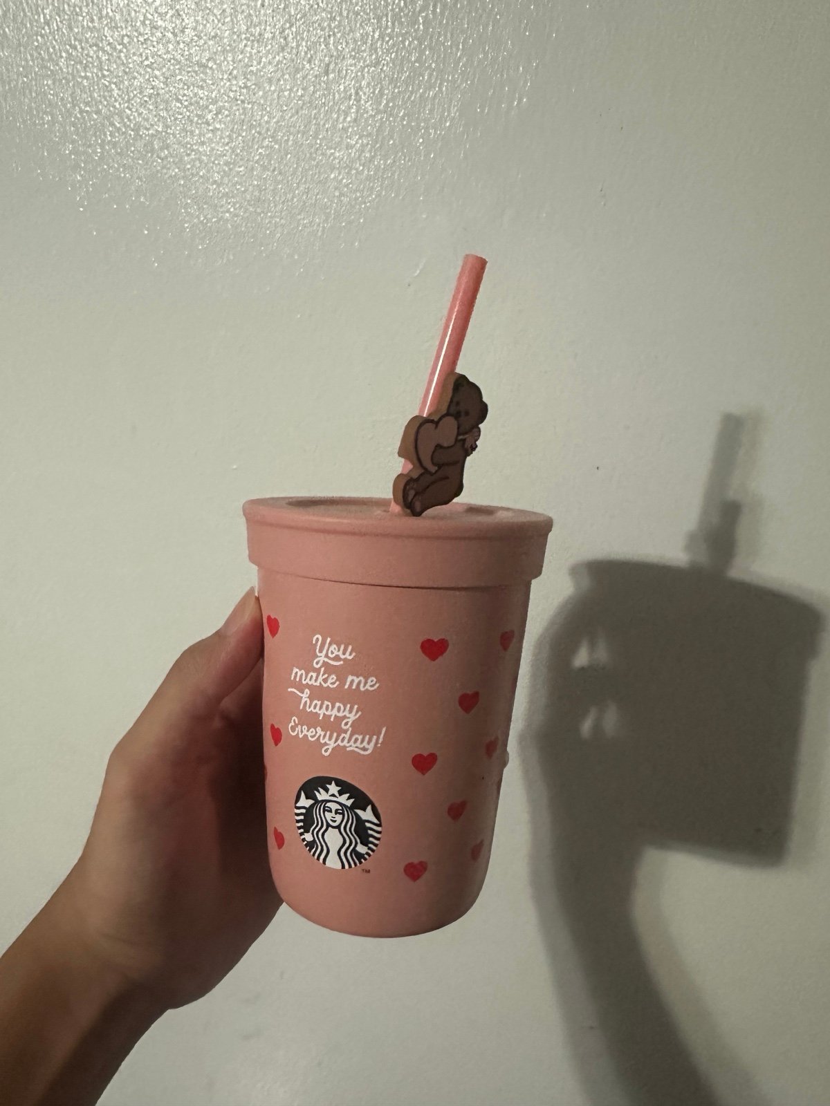 Pink Starbucks Korean SS Cold Cup 12oz