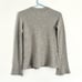 Vince Gray Cashmere Mock Neck Flare Sleeve Pullover Sweater Women’s Size Small