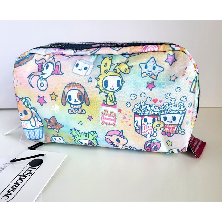 LeSportsac x Tokidoki Donutella Unicorn Rectangle Pouch Purse Cute Anime Gift