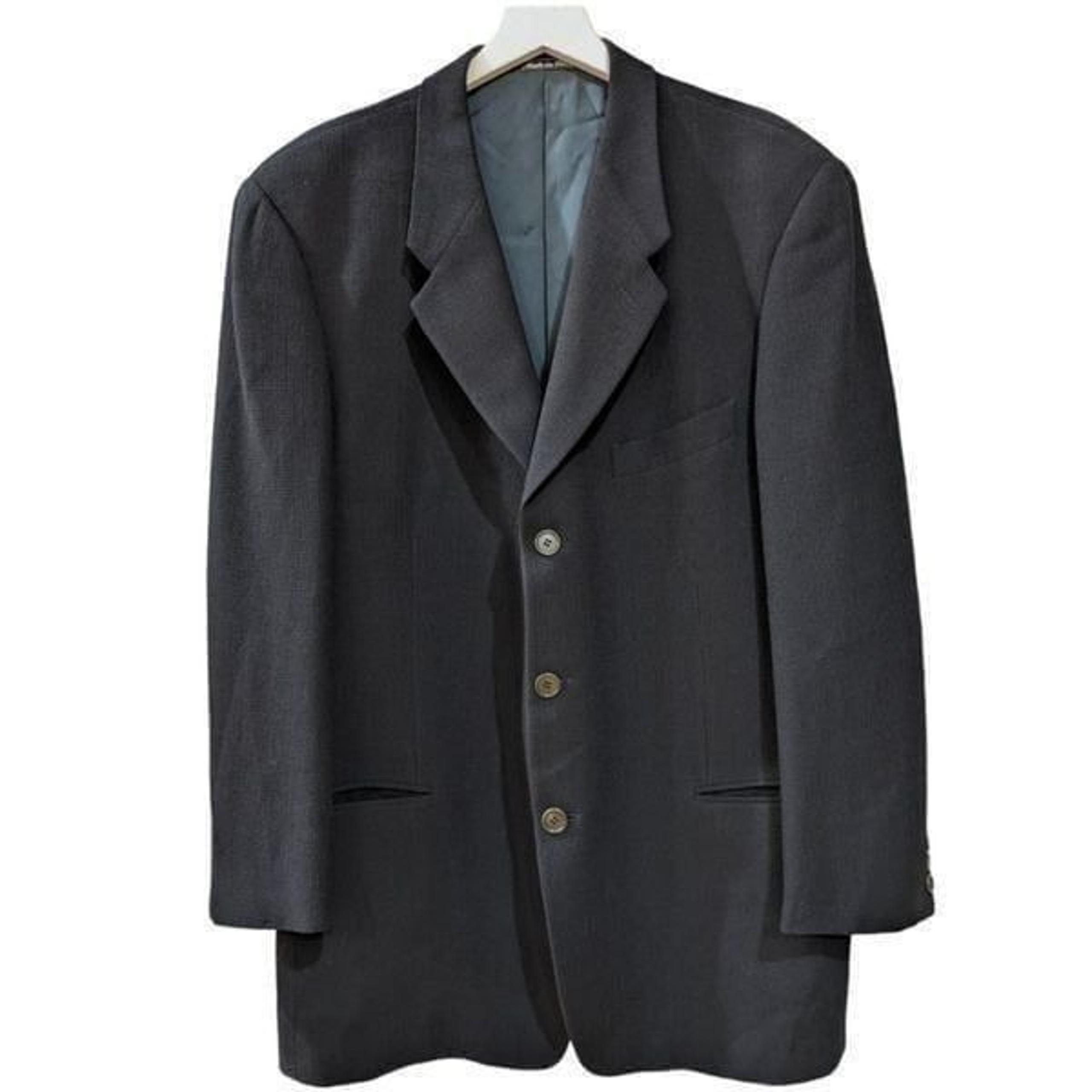 Giorgio Armani Le Collezioni Bigsby & Kruthers Wool Blazer Waffle Knit Size 44R