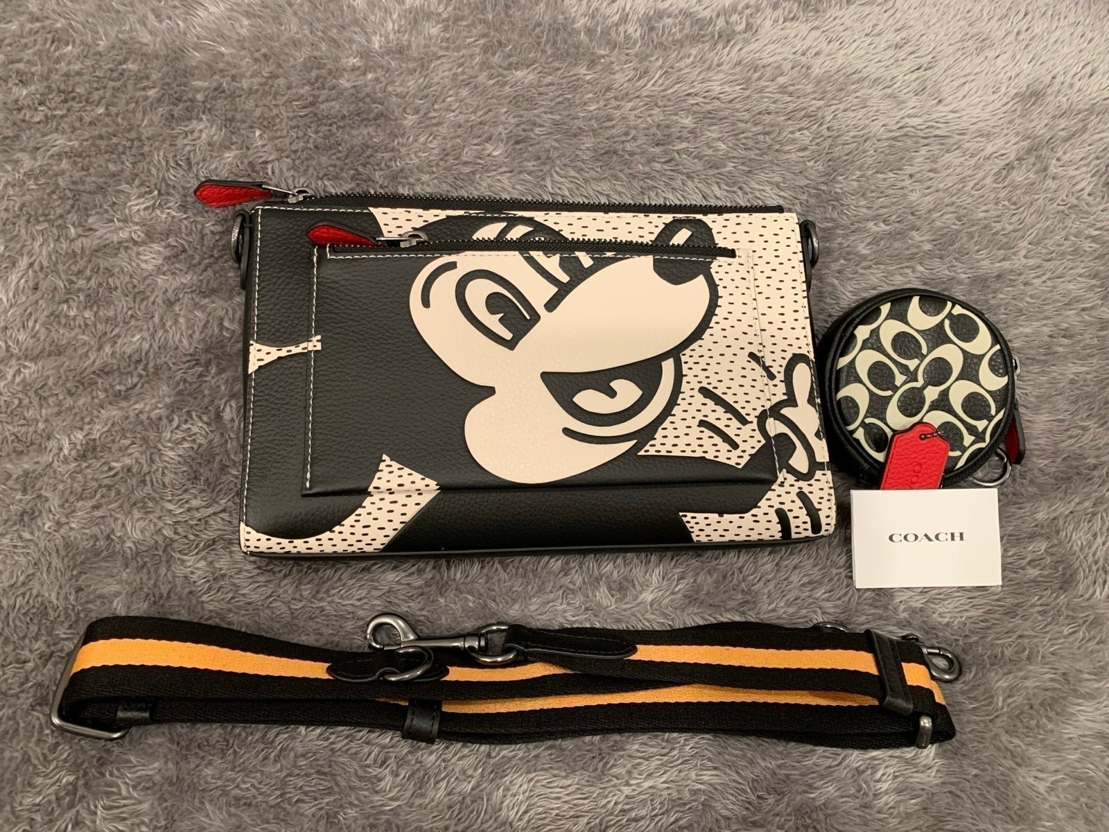 Limited Edition Coach Disney Mickey Mouse Keith Haring Holden Crossbody