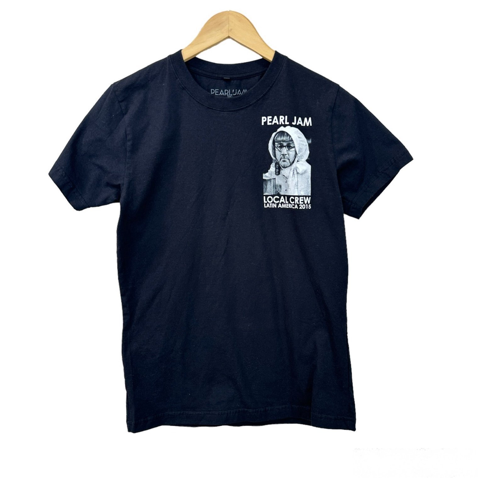 Pearl Jam 2015 Local Crew Latin America Black T-shirt Cotton Men’s Sz XS/P