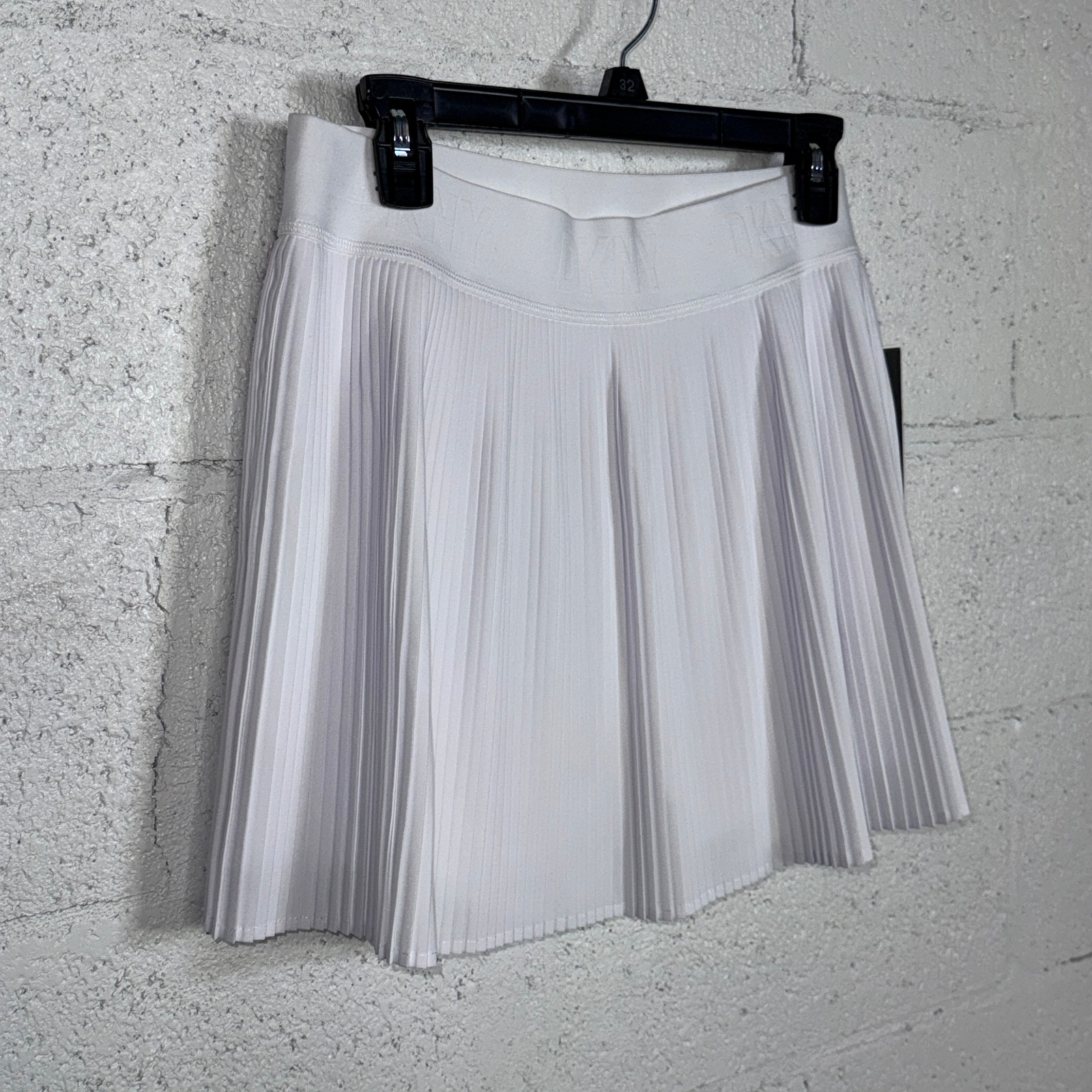 Dkny Sport Women's Performance Pleated Tennis Skirt - White large