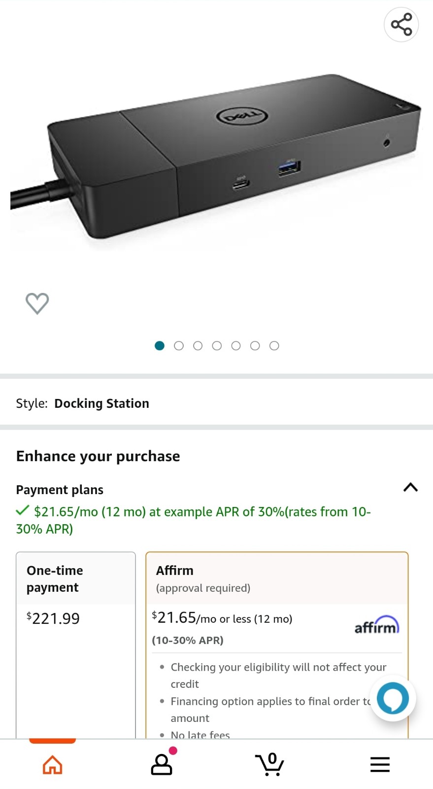Dell WD19 180W Docking Station