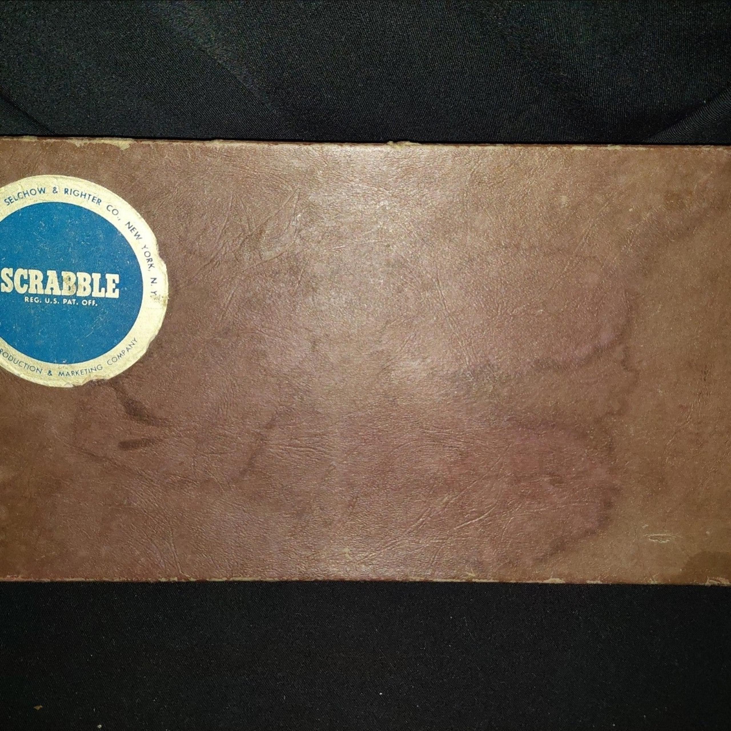 Vintage 1953 Scrabble by Selchow & Righter Co. Complete