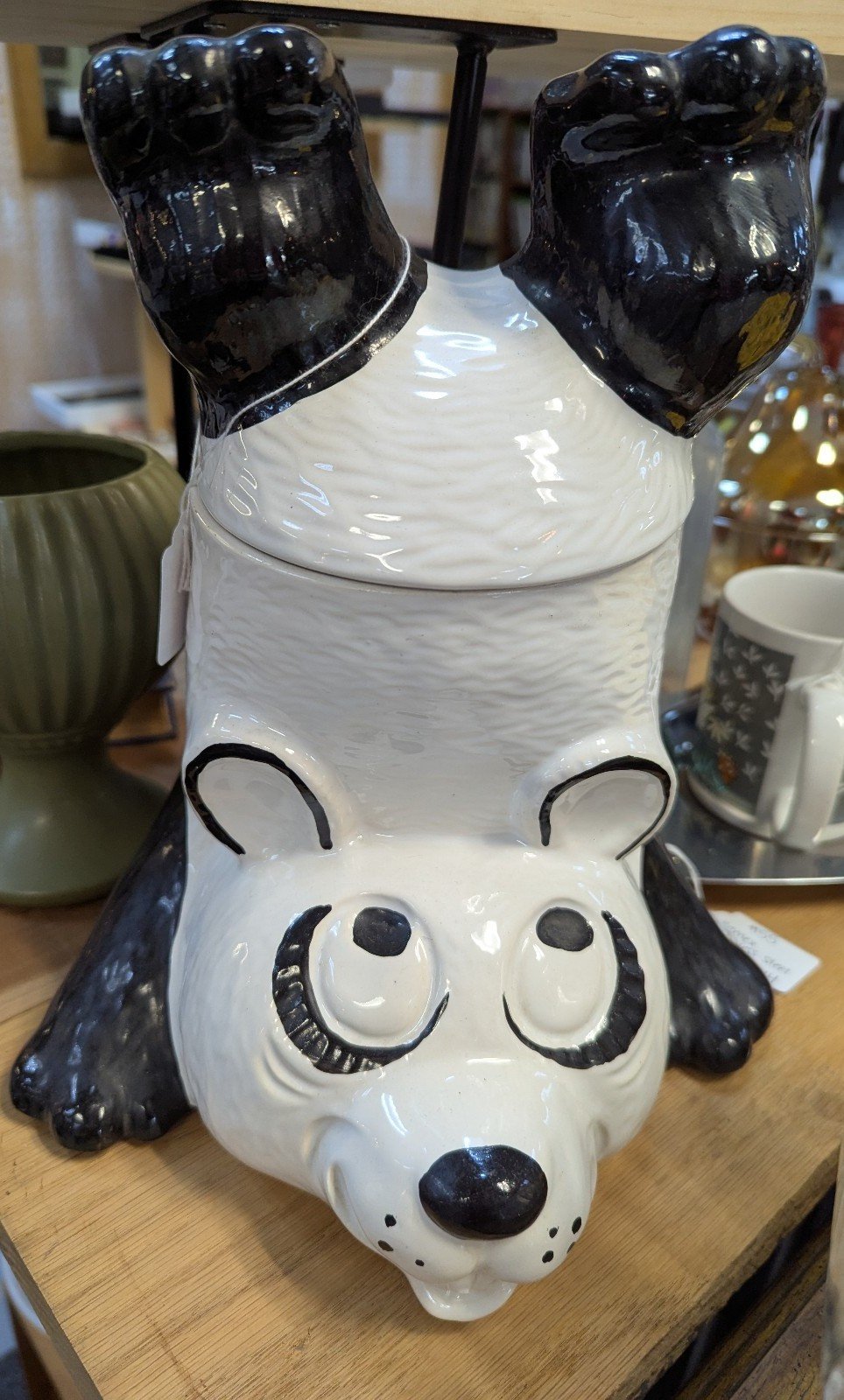 McCoy Upside Down Panda Cookie Jar