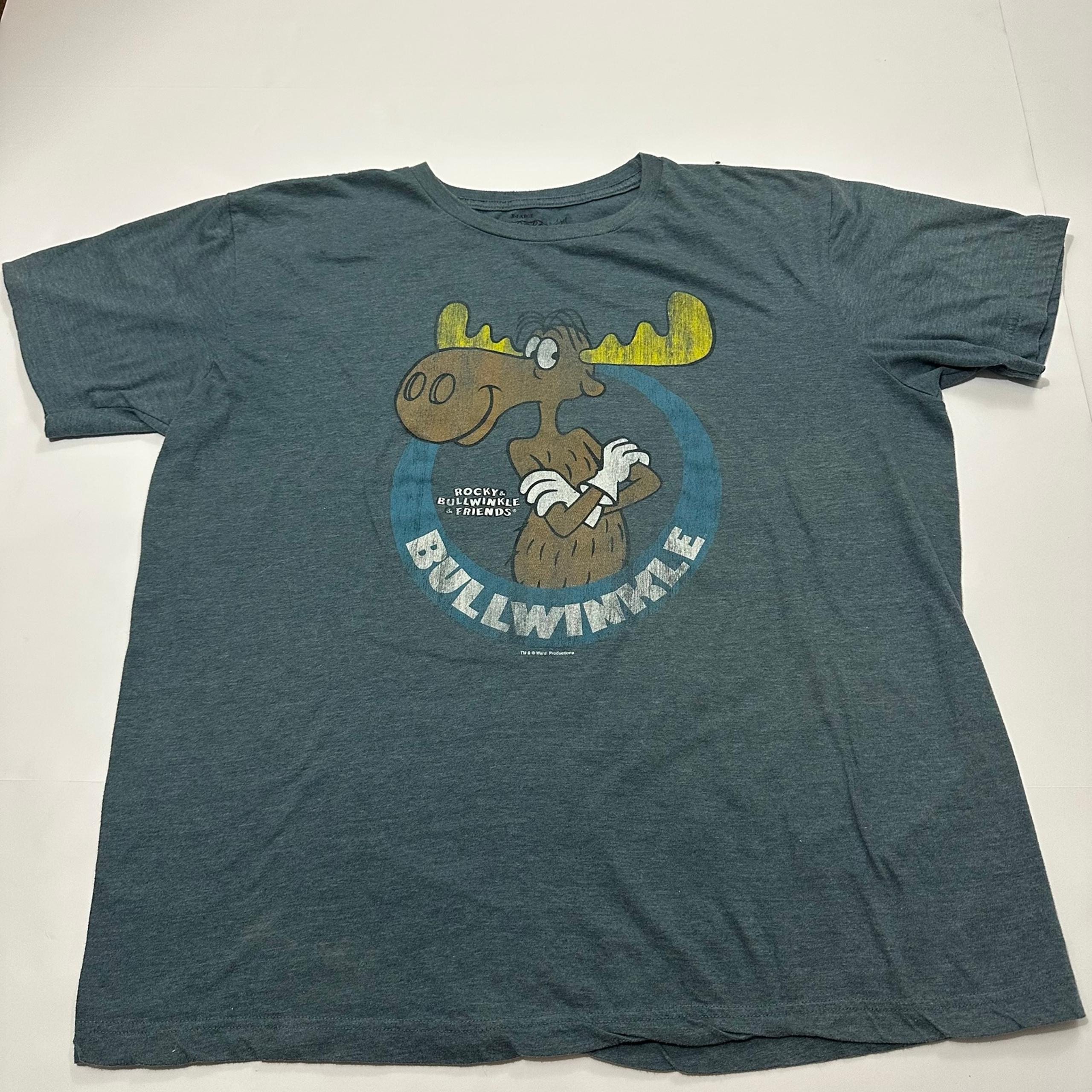 Savvy Bullwinkle Rocky Vintage Graphic Tee – Size XL