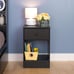 Prepac Astrid Simplistic Tall Nightstand Side Table with 1 Drawer and Open Shelf