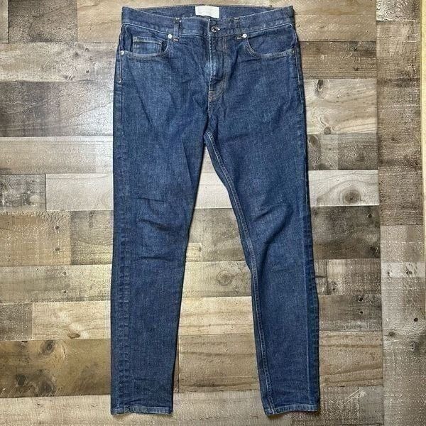 Everlane Men’s Size 31x32 Jeans Skinny Dark Blue Denim Stretch Cotton Casual